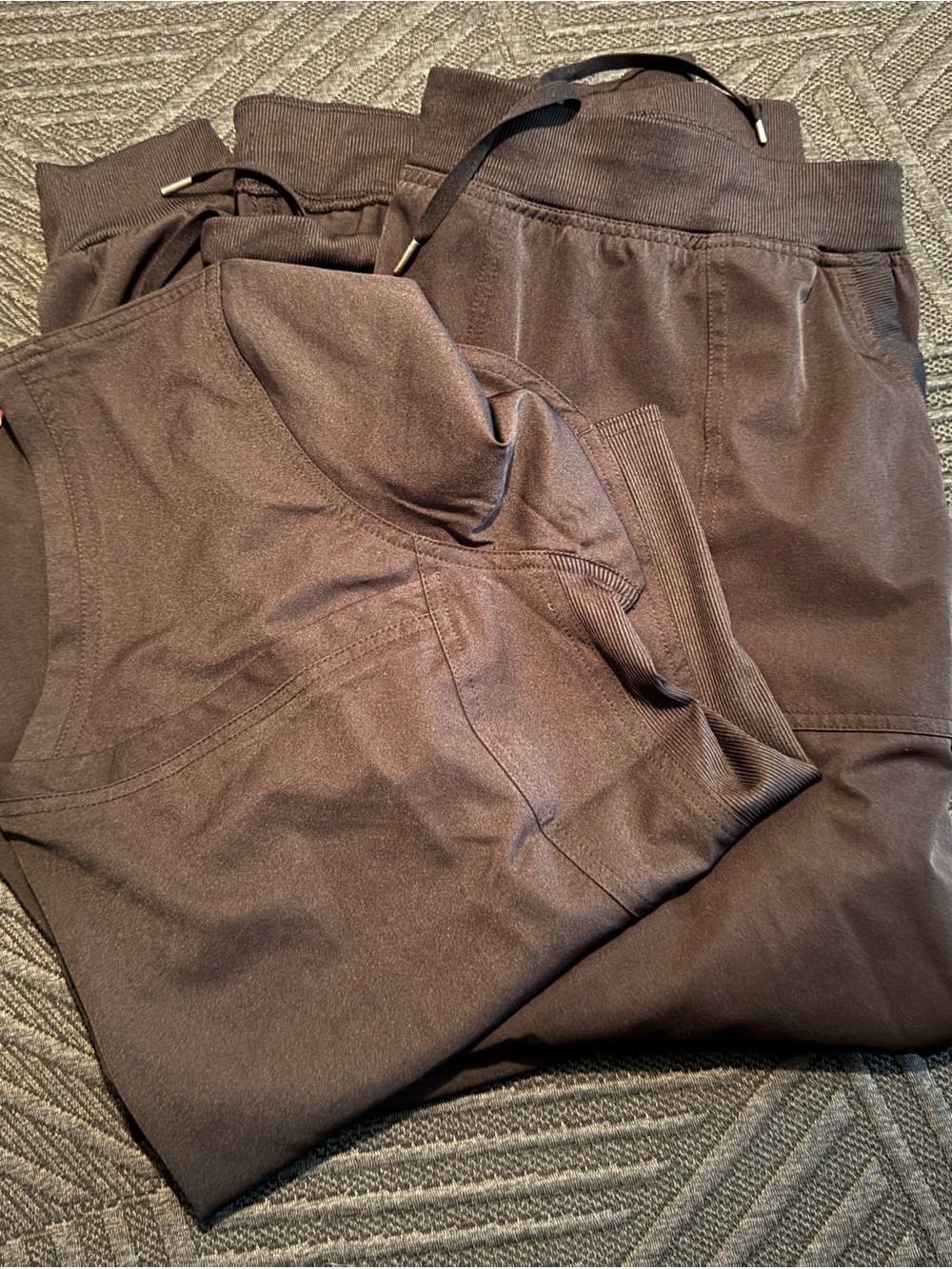 Ava Theresse Scrub Set (2 pants, 1 top) XL BLACK